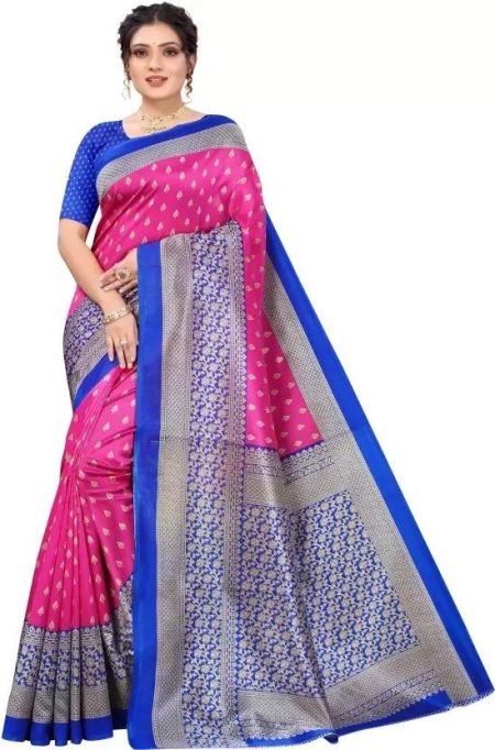 Georgete Saree With Lace 33