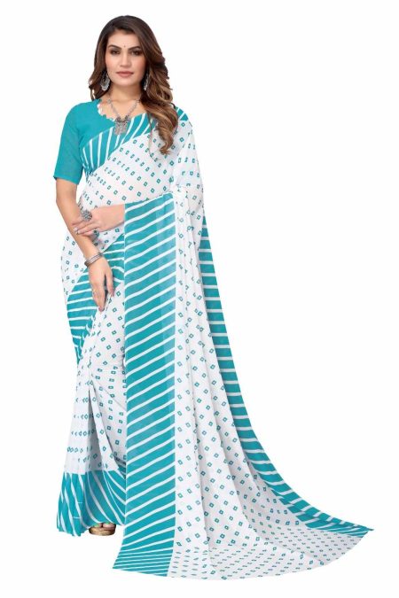 Diamond Print Georgette Saree
