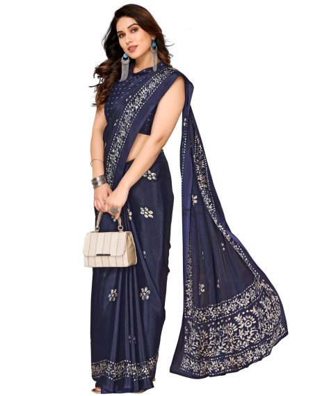 Georgete Saree With Lace 67