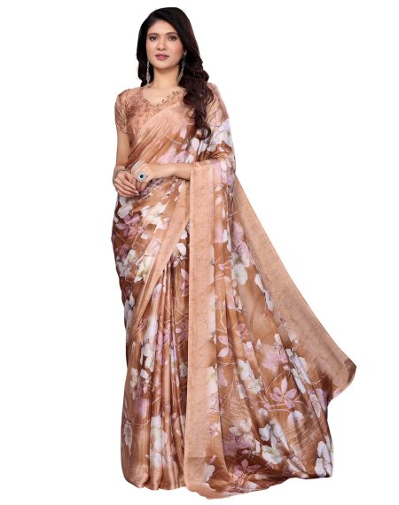 Georgete Saree With Lace 103